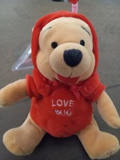 Y2K Disney Store Firefly Pooh Mini Bean Bag Plush Love Bug w/ Tag 8"