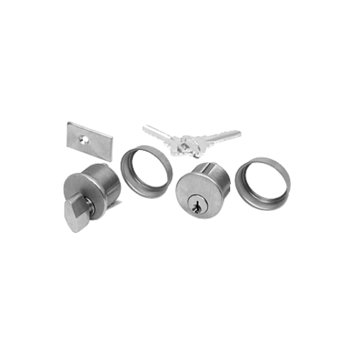 CRL AMR205CTPS Polished Stainless AMR Series Keyed Cylinder/Thumbturn ...