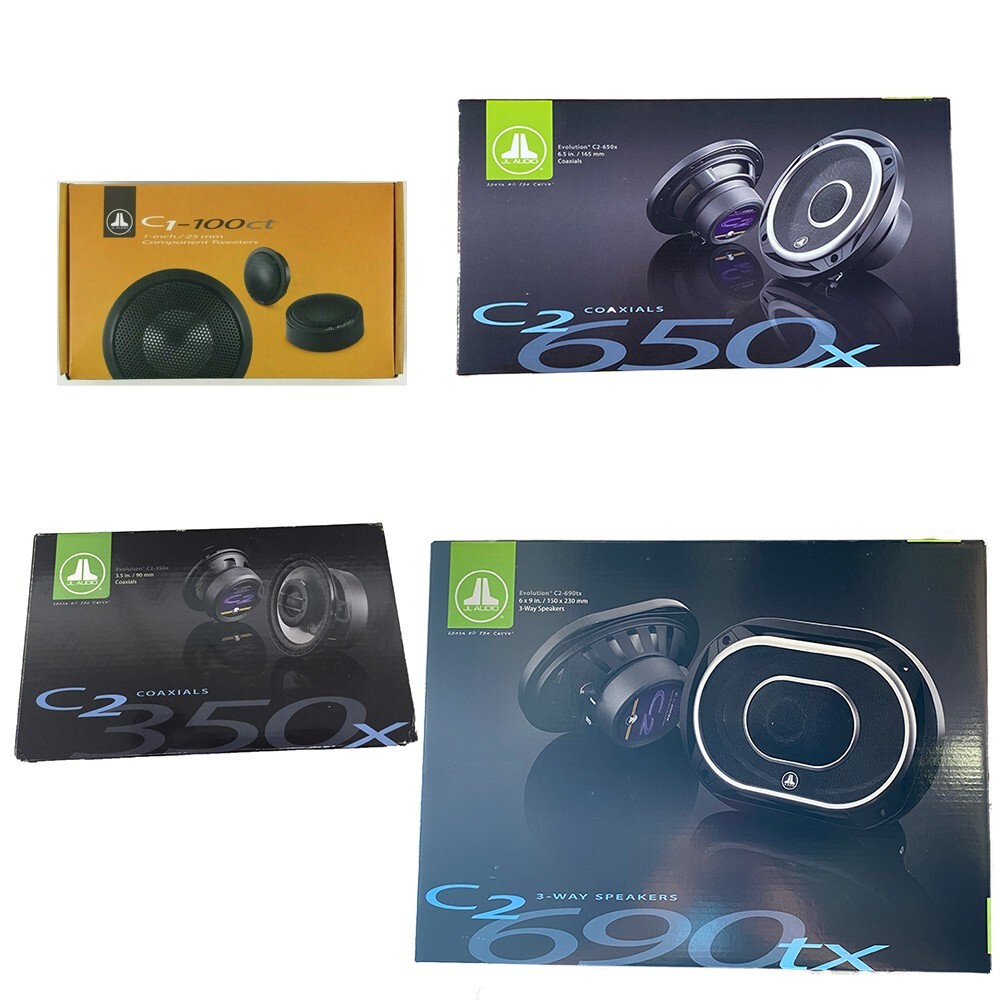 Колонки серии JL Audio C2 6x9 65 и 35 коаксиальные твитеры C1 по одной паре в каждой 107590₽