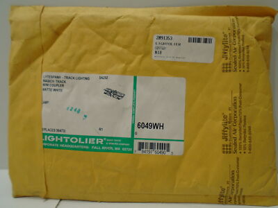*FACTORY SEALED* LIGHTOLIER 6049WH TRACK LIGHTING TRACK MINI COUPLER WHITE