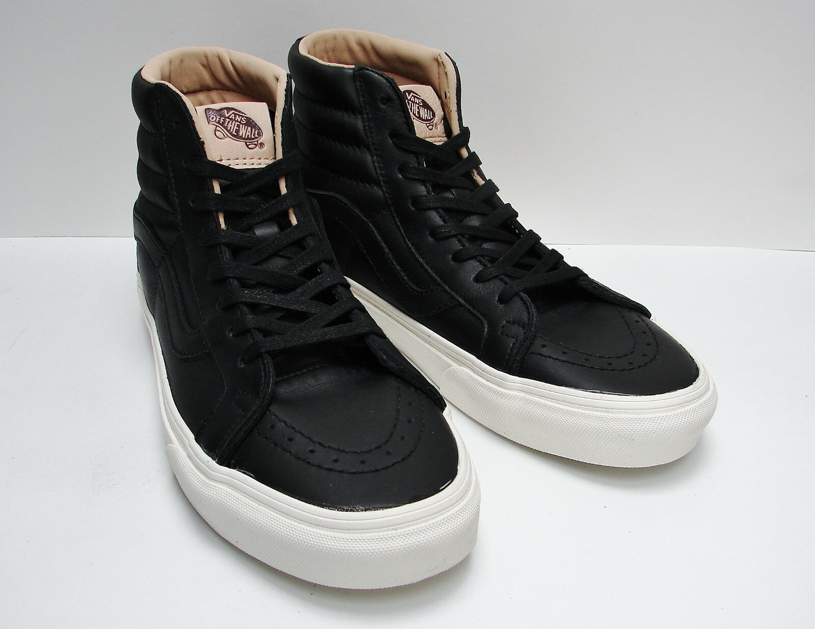 vans sk8 leather black