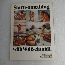 Vintage Print Ad Wolfschmidt Genuine Vodka And Seagram Seven Crown Whiskey