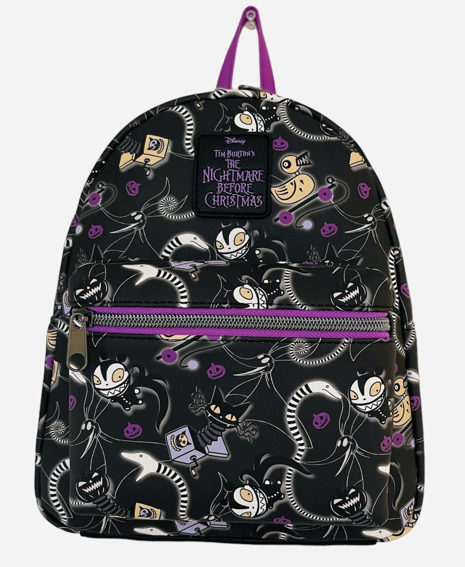 Disney Black Backpack with Colorful Nightmare Design Amazon.com | Disney Store Nightmare Before Christmas Toddler  main image 4
