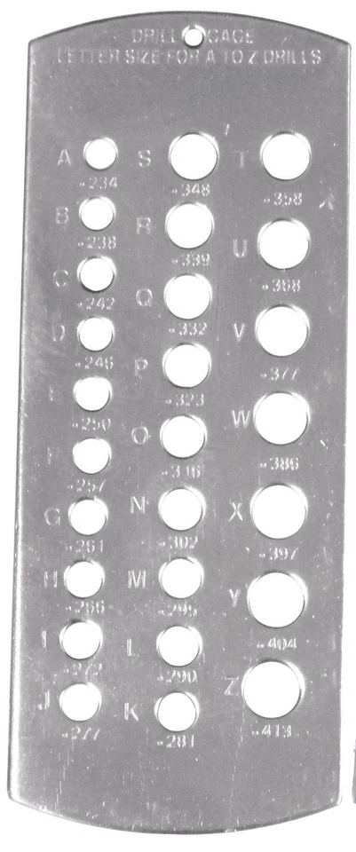 MEDA SUPERIOR IMPORT A - Z Drill Gage