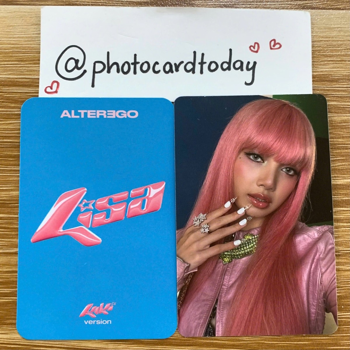 LISA BLACKPINK ALTER EGO ALBUM PHOTOCARD OFFICIAL PHOTOCARD LISA BLACKPINK ALTER EGO ALBUM PHOTOCARD OFFICIAL PHOTOCARD
