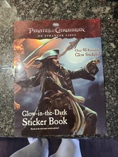 Unused Pirates of the Caribbean On Stranger Tides Glow In The Dark Sticker Book