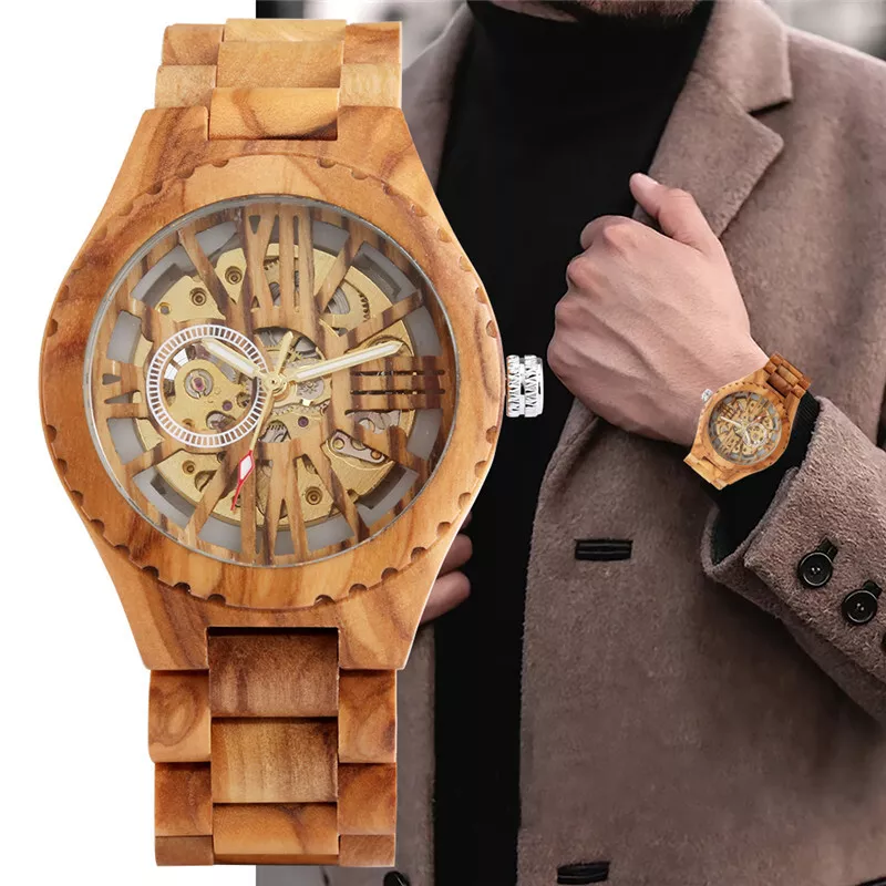 Wood style best sale watches