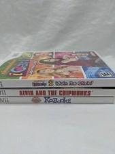 Lot Of (3) Nintendo Wii Video Games ICarly 2 Alvin And The Chipmunks Kabookii