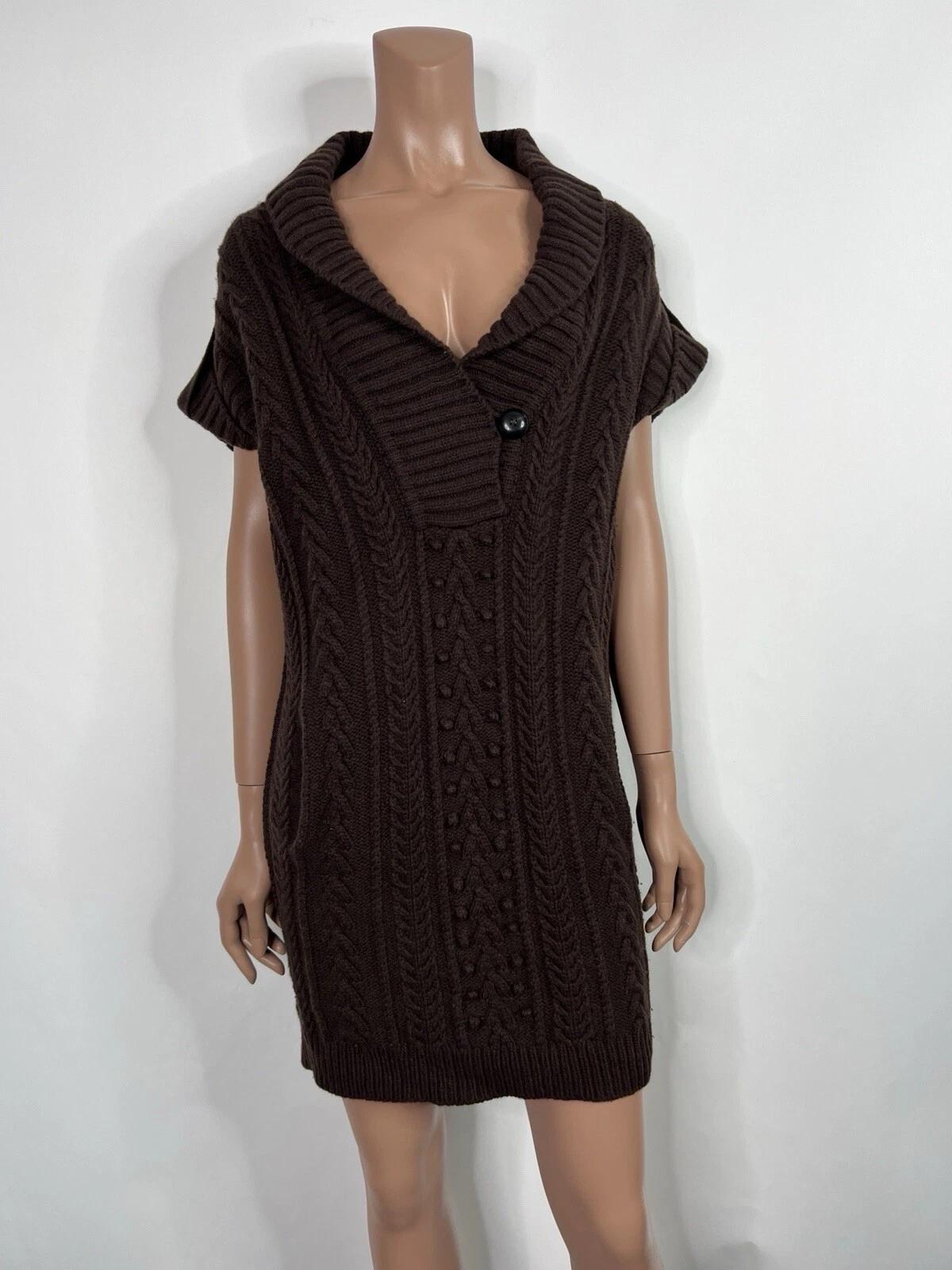 Abito maglione marrone vintage Alexander McQueen C.AW2008 XS