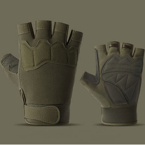 NEW Tactical Gloves Army Shooting Fingerless Gloves Anti-Slip Outdoor Sports - Bild 8 von 10