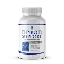 1 Body Thyroid Support Supplement with Iodine, Non-GMO, Vegetarian & Gluten Free