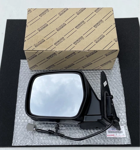 93 -97 TOYOTA LAND CRUISER FJ80 FZJ80 DRIVER LEFT SIDE DOOR MIRROR BLACK OEM NEW