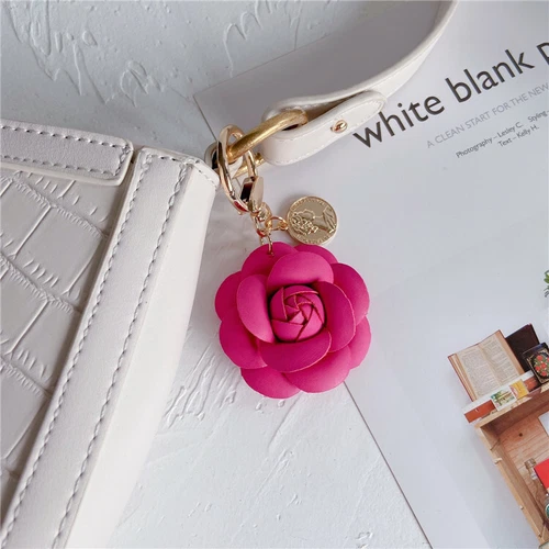 Kamelie Blumen Taschenanhänger Schlüsselanhänger Schlüsselring Autoanhänger Neu Handarbeit Geschenk - Bild 5 von 29