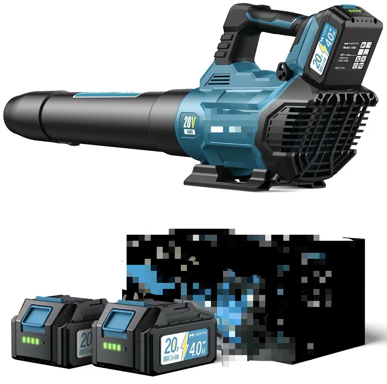 580cfm/160mph & 3 Speed Levels With 2 Batteries 4.0ah