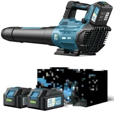Cordless Leaf Blower 580CFM/160MPH & 3 Speed Levels With 2 Batteries 4.0Ah
