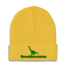 Beanies for Men Brachlosaurus Winter Hats for Women Acrylic Skull Cap 1 Size