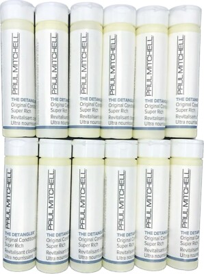 Paul Mitchell ~ The Detangler Super Rich Conditioner Travel Size 0.7oz Lot of 12