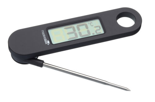 Master Class Folding Electronic Digital LCD Food Cooking Thermometer Metal Probe - Afbeelding 1 van 1