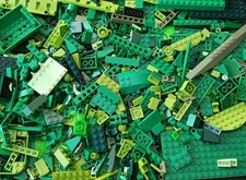 LEGO Vrac 250g divers verts Lego Briques Construction jeu collectio