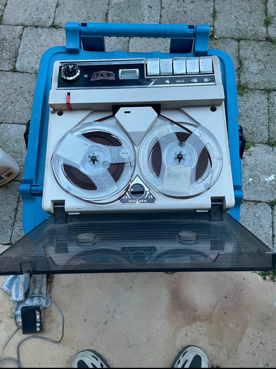 Geloso G570 Made in Italy 1968 Registratore Nastro Bobine Reel to Reel Player