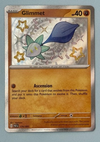 Glimmet 179/091 SV: Paldean Fates Holo NM