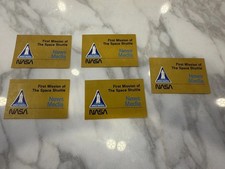 Five First Launch Of The Space Shuttle Press Badges In Numbered Order! Rare