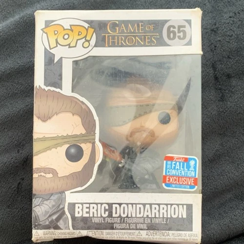 Funko Pop! Game of Thrones Beric Dondarrion #65 2018 Fall Convention Exclusive …