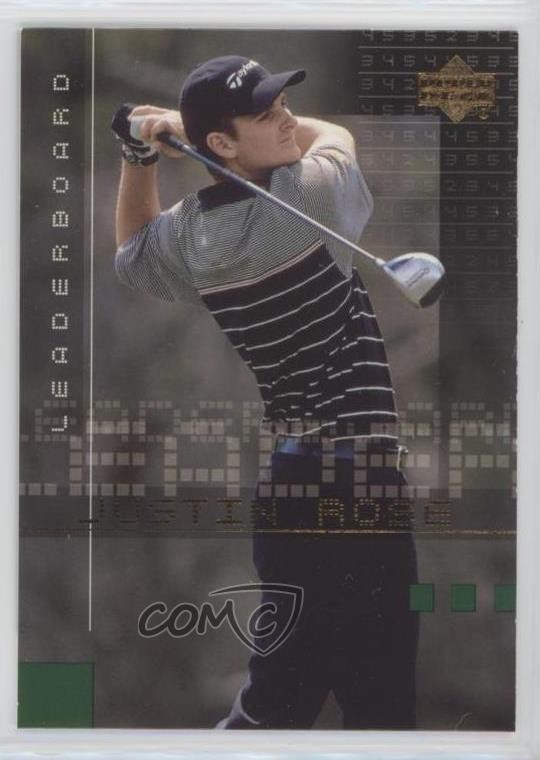 2002 Upper Deck Leaderboard Justin Rose #117 Rookie RC 05ri