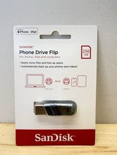 SanDisk Phone Drive Flip 256GB 2-in-1 USB A 3.2 Apple iPhone LIGHTNING L