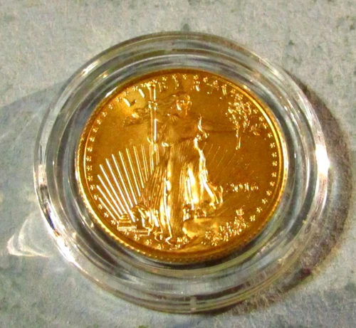 2016 1/4 oz $10 American Gold Eagle Coin BU Walking Liberty Bullion