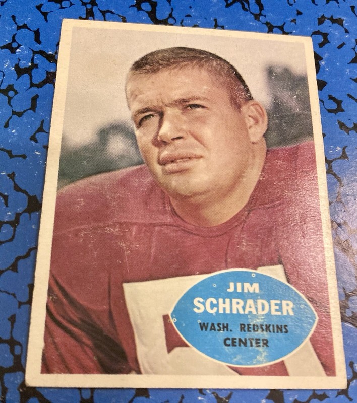 1960 Topps - Jim Schrader #128; Low Grade; Paper & Glue Residue