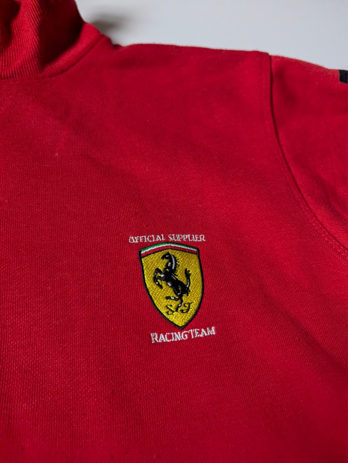 Vintage Tommy Hilfiger x Ferrari Sweatshirt Zip Size M Sweater Pullover image 8
