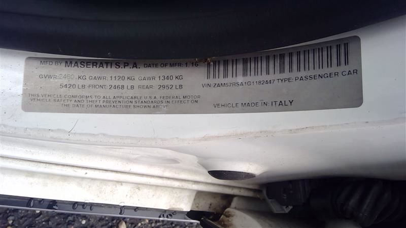 2014-2017 Maserati Ghibli Radio Audio Harman Amplifier OEM # 670034706