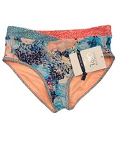 NWT ATHLETA Kids Girls BORA BORA Bikini Bottom Sz XL/14 Orange Blue Pink