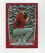 2014 Bowman Draft - Top Prospects Trey Ball #TP-20 Red Ice /150 Boston Red Sox