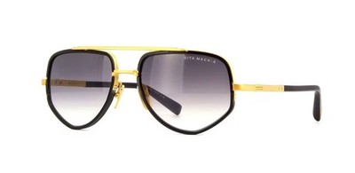 Dita MACH-X Shiny Black On Matte Gold/Grey Gradient (DTS463-A-01) Sunglasses