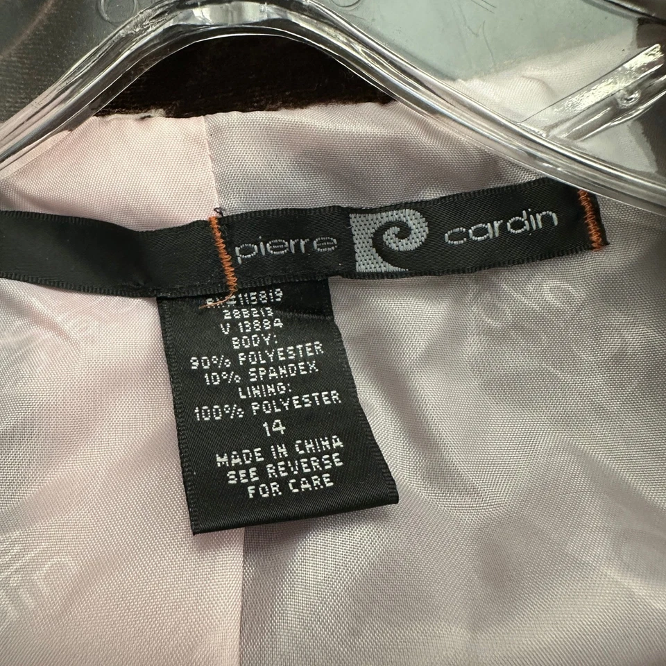 Blazer de terciopelo para mujer talla 14 dinero antiguo marrón lujo tranquilo lujo cabaña negra Foto 3 de 4