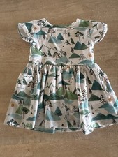 Little Sleepies Mountain Mist Patch Pocket Dress Play Size 6-12 Months