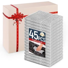 3 Layers Non Scratch Wire Dish Cleaning Supplies 45PCS - Wire Dishwashing Rag...