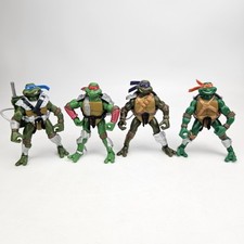 TMNT Fast Forward Action Figure Lot of 4 Playmates 2005 Leonardo Raphael Donatel