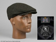 City Sport Cap. Dark Hunter Green 100% Virgin Wool Cap. Country Core. Farmer Cap