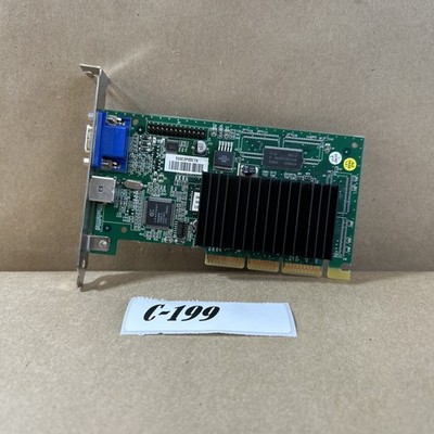 G400Pro nVidia RIVA TNT2 M64 16MB AGP 4X Graphics Card TV-Out Tested Working