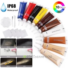 10 Colors Leather Repair Gel Kit for Vinyl Furniture Car Seat Jacket Shoes Sofa