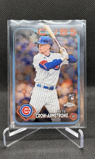 Pete Crow-Armstrong 2024 Topps Chrome Rookie Card #16 Chicago Cubs