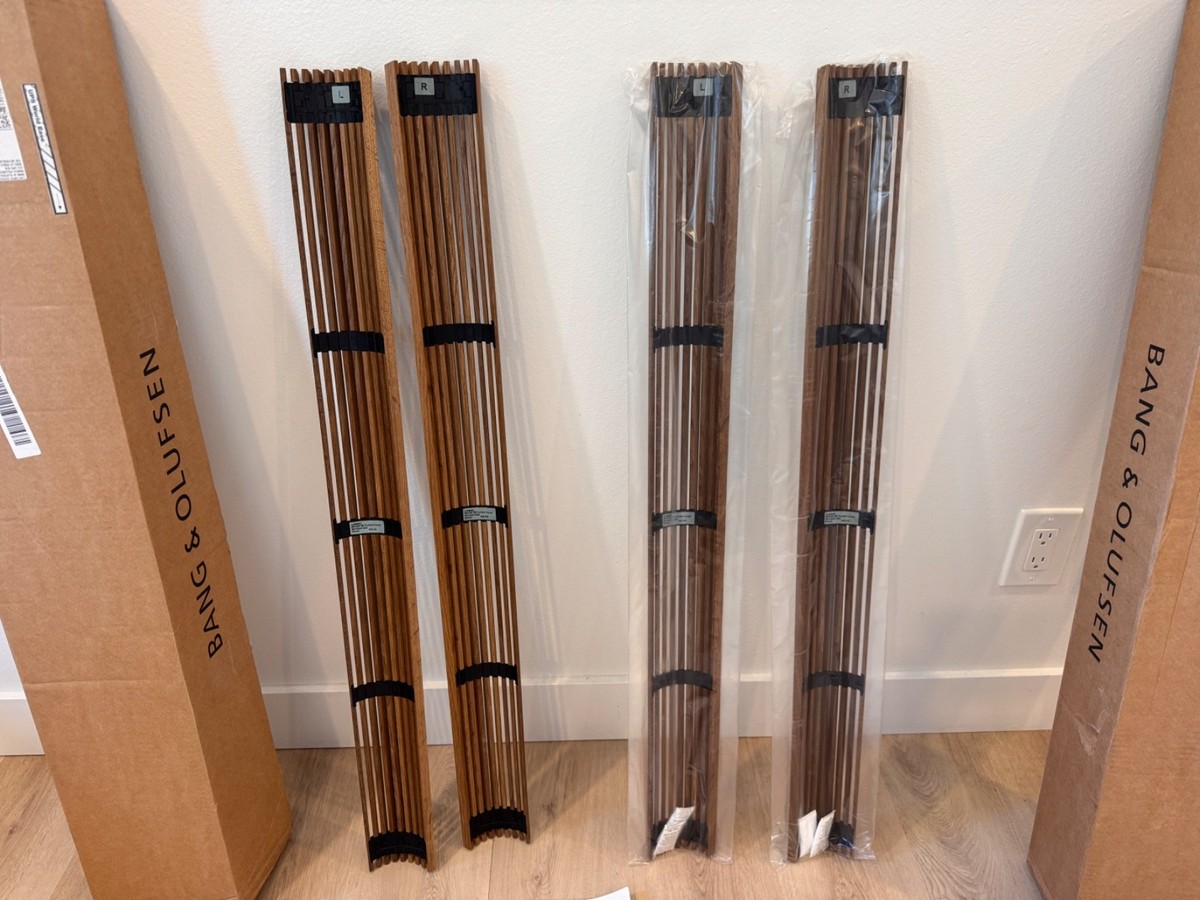Bang and Olufsen Beolab 28 Smoked Oak Curtain Covers pair | eBay