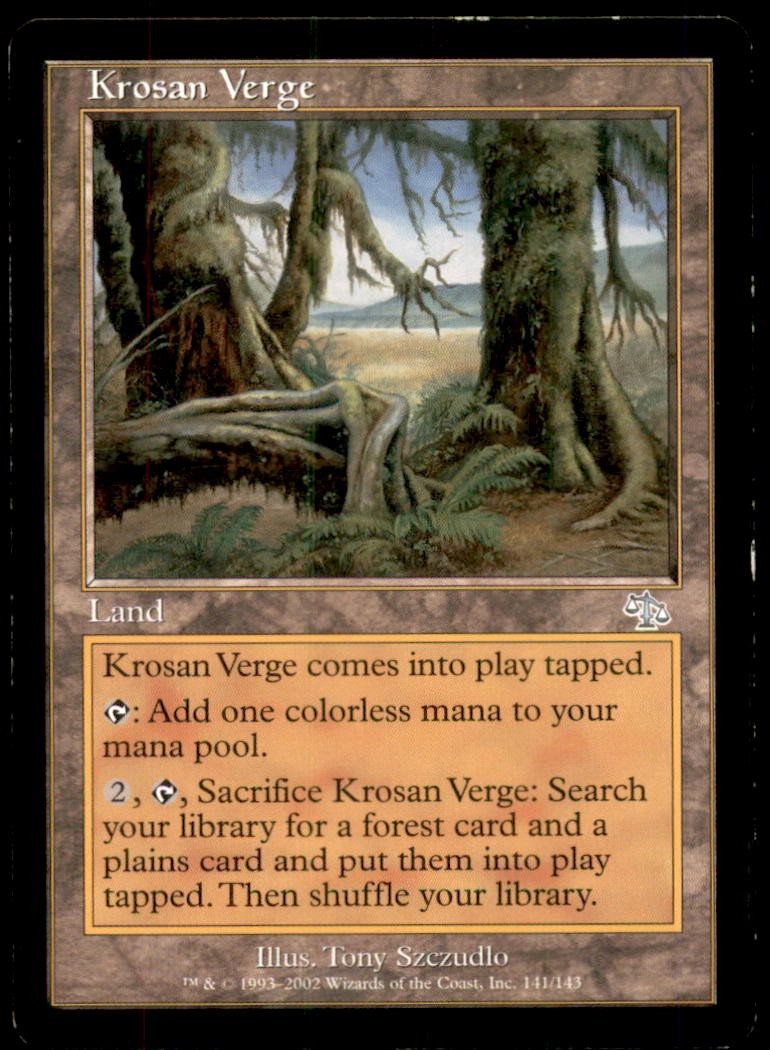 Krosan Verge LP Light Play Judgment MTG [10353]