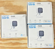 Blink Mini Indoor Plug-In Live HD Smart Security Camera - 3 cameras -