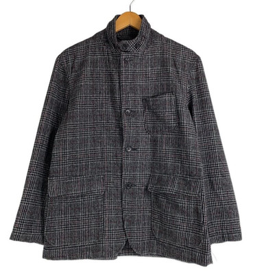 Engineered Garments Coverall Polyester Gray Glen Check Size M Used Mens