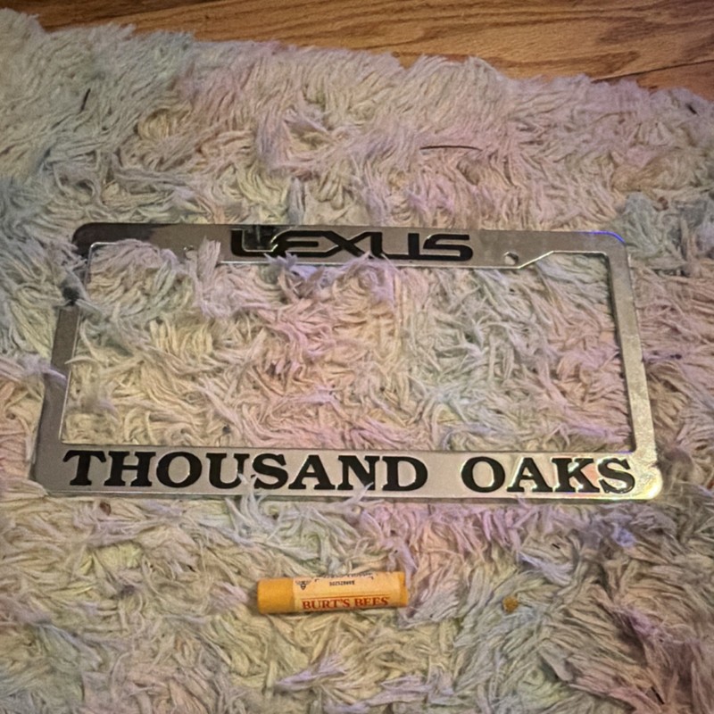 Lexus Thousand Oaks Chrome Metal License Plate Frame
