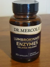 Dr. Mercola Lumbrokinase Enzyme - 30 Caps - 6X Stronger Than Nattokinase!